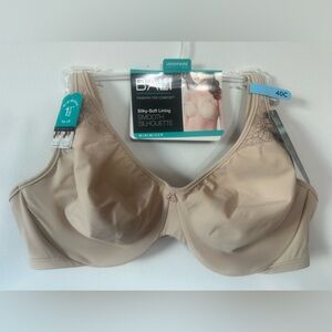 Bali Women's Smooth Silhouette Minimizer Bra - Beige Size 40C Underwire